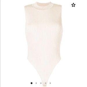 Aya Muse Flint ribbed stretch-knit bodysuit